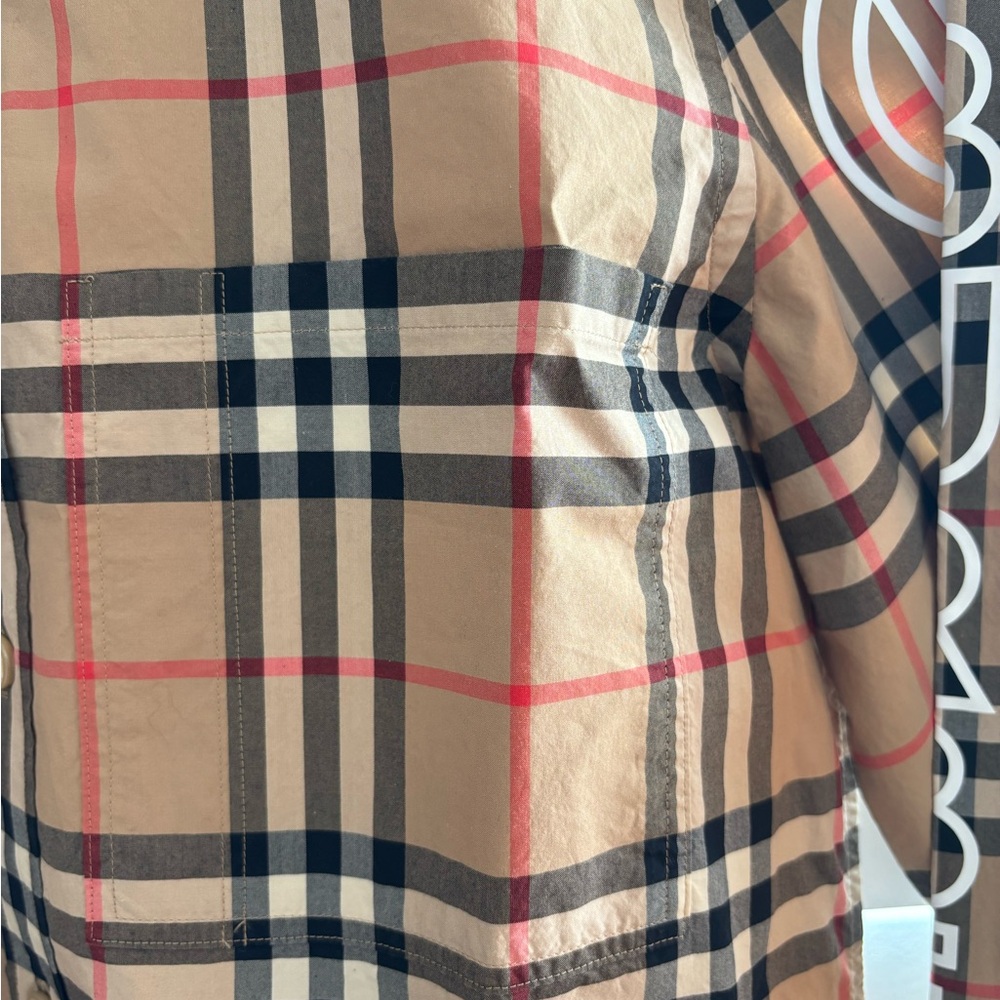 Burberry Beige Checkered Men's Shirt - Picture 8 of 9
